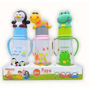 GHIRAFF BIBERON TAPA ANIMALITOS PAPU 8 OZ BG P16 - Ecofarma